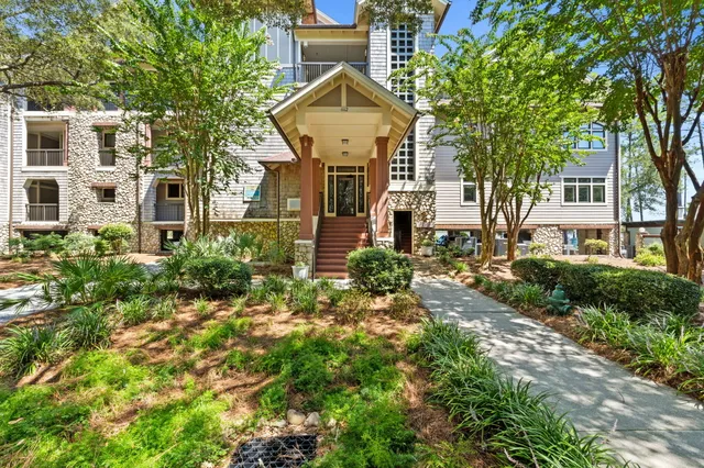 front view of a house with a small yard