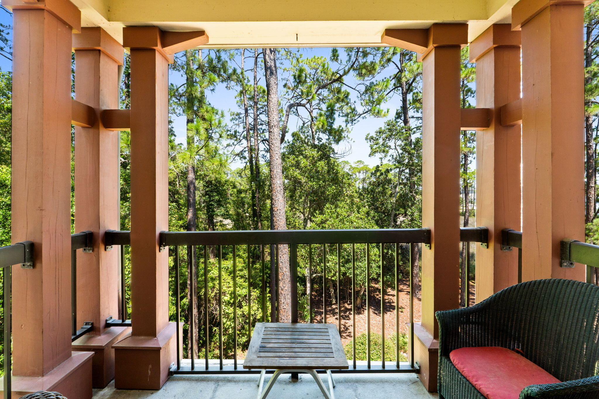 1112 Prospect Promenade, Unit 201 Panama City Beach, FL 32413 - Photo 21 of 43 a view of balcony with couch