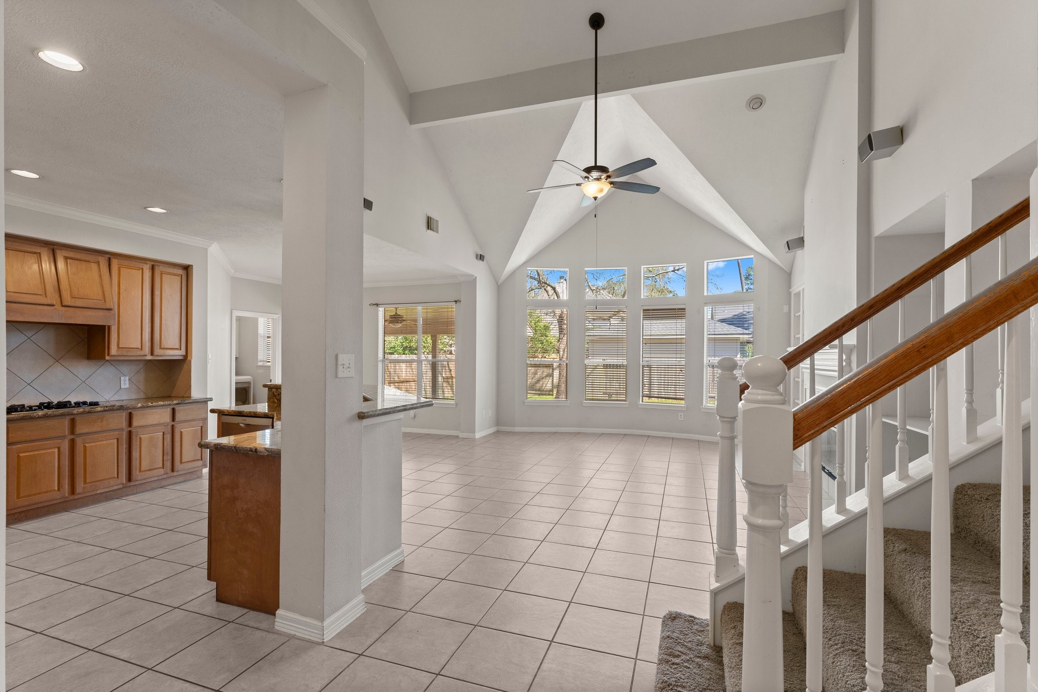 25814 Clear Springs Way Spring, TX 77373 - Photo 13 of 48 a view of a kitchen with a sink and a refrigerator