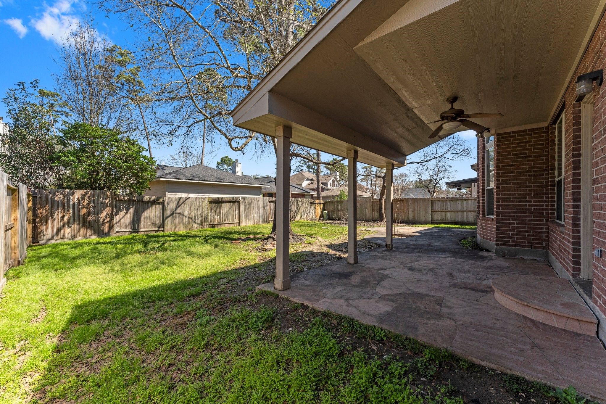25814 Clear Springs Way Spring, TX 77373 - Photo 45 of 48 a view of a house with backyard and porch