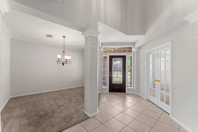 a room with furniture and window