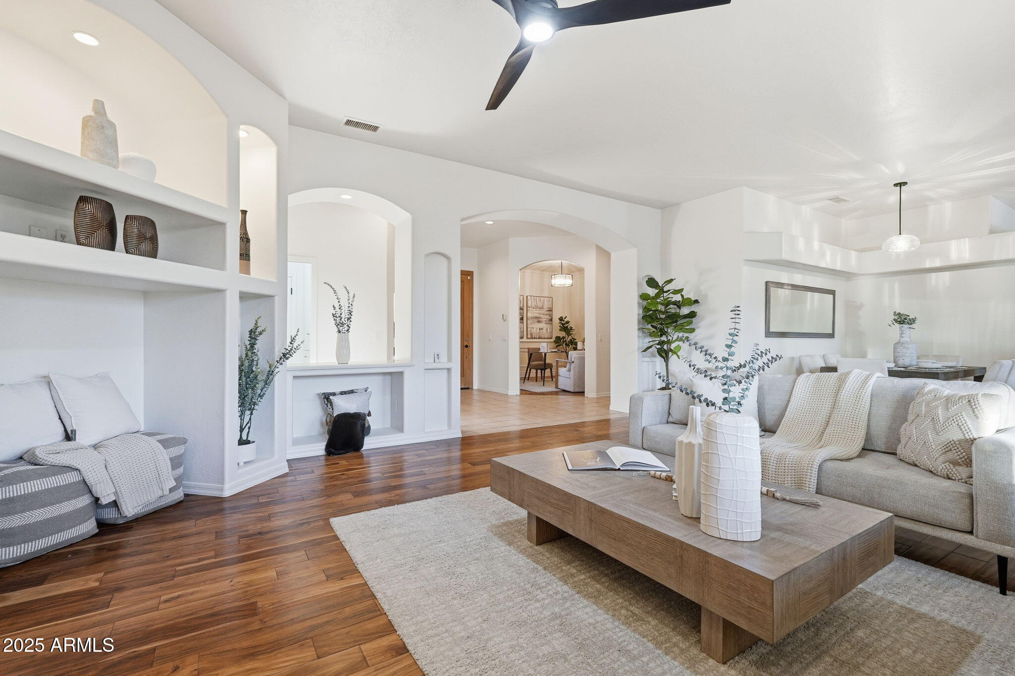 4409 East Janice Way Phoenix, AZ 85032 - Photo 7 of 41 a living room with fireplace furniture and a rug