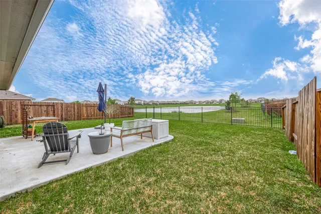 a view of outdoor space with garden