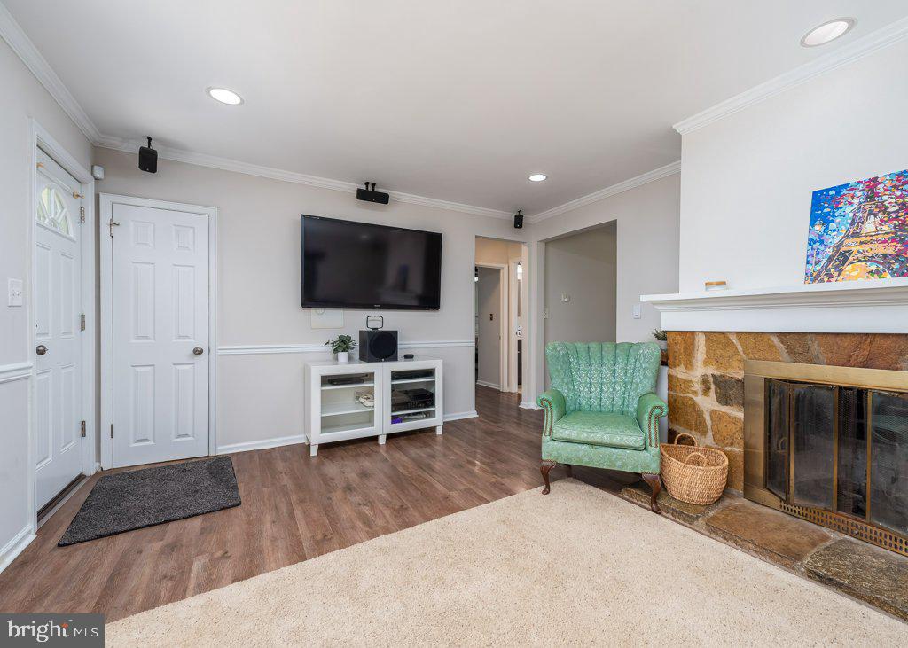 3512 St James Road Windsor Mill, MD 21244 - Photo 20 of 31 living room with fireplace