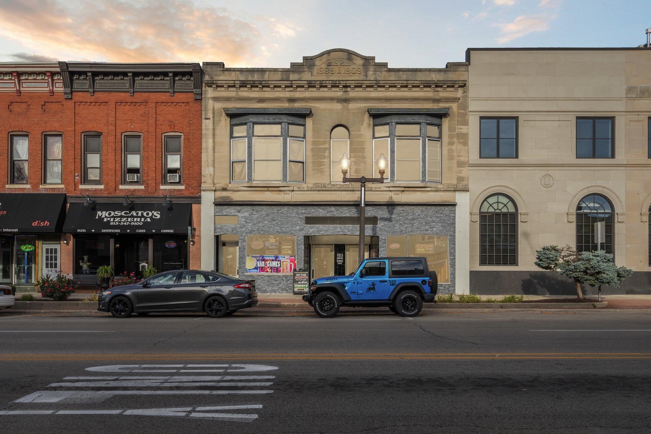 a building with multiple windows