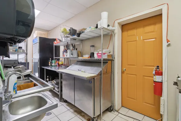 a view of storage and utility room