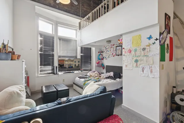 a car parked in front of a building