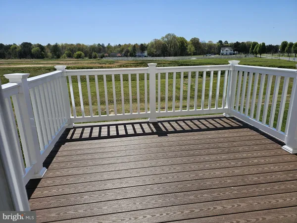 a view of a wooden deck