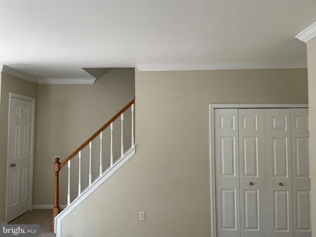 a view of an entryway with staircase