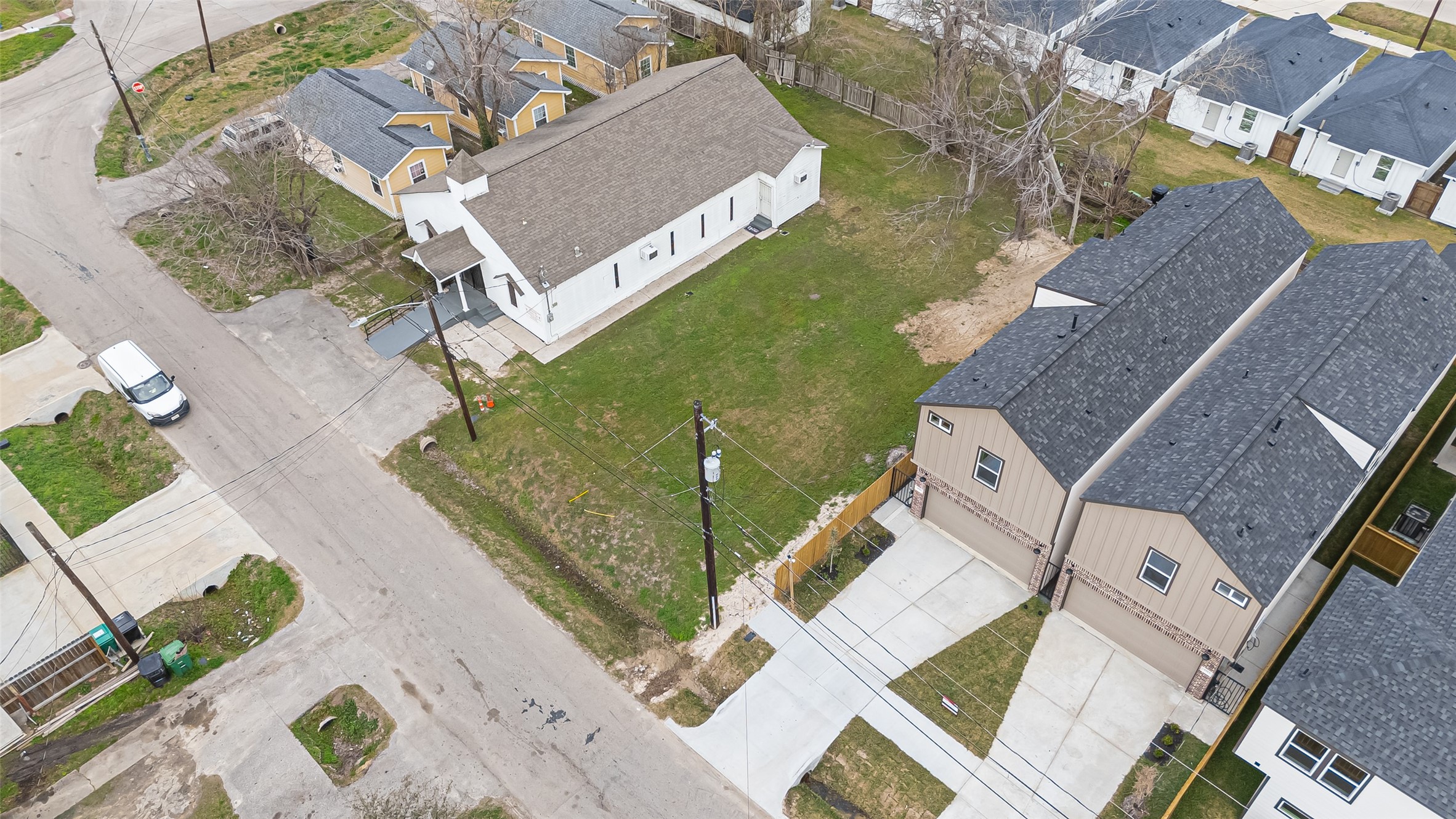 0 Nichols Street Houston, TX 77020 - Photo 3 of 20 an aerial view of a house with a garden