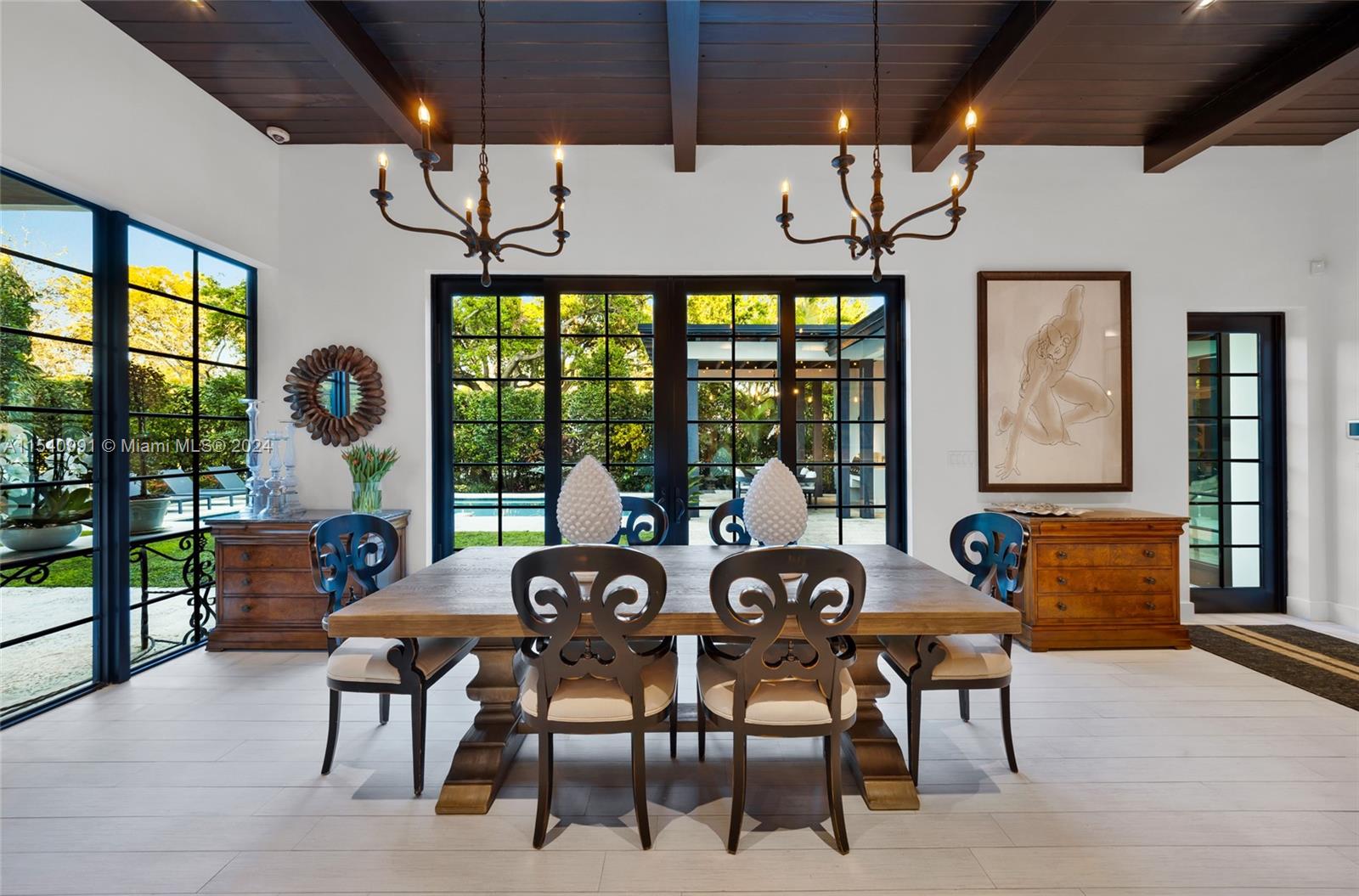 590 Northeast 59th Street Miami, FL 33137 - Photo 26 of 32 a view of a dining room with furniture window and outside view