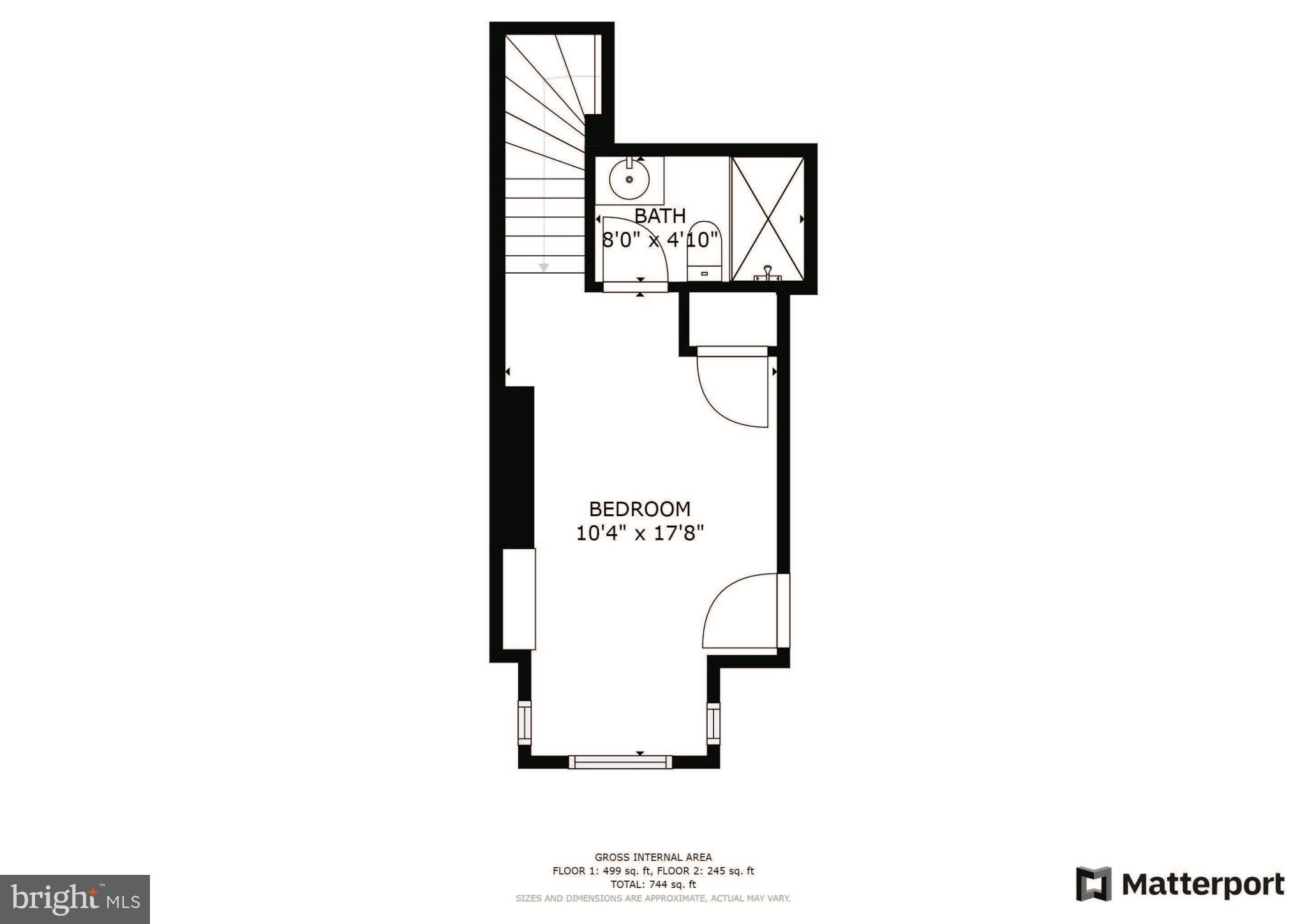1806 Kalorama Road Northwest, Unit 1 Washington, DC 20009 - Photo 43 of 43 Upper Level Floorplan