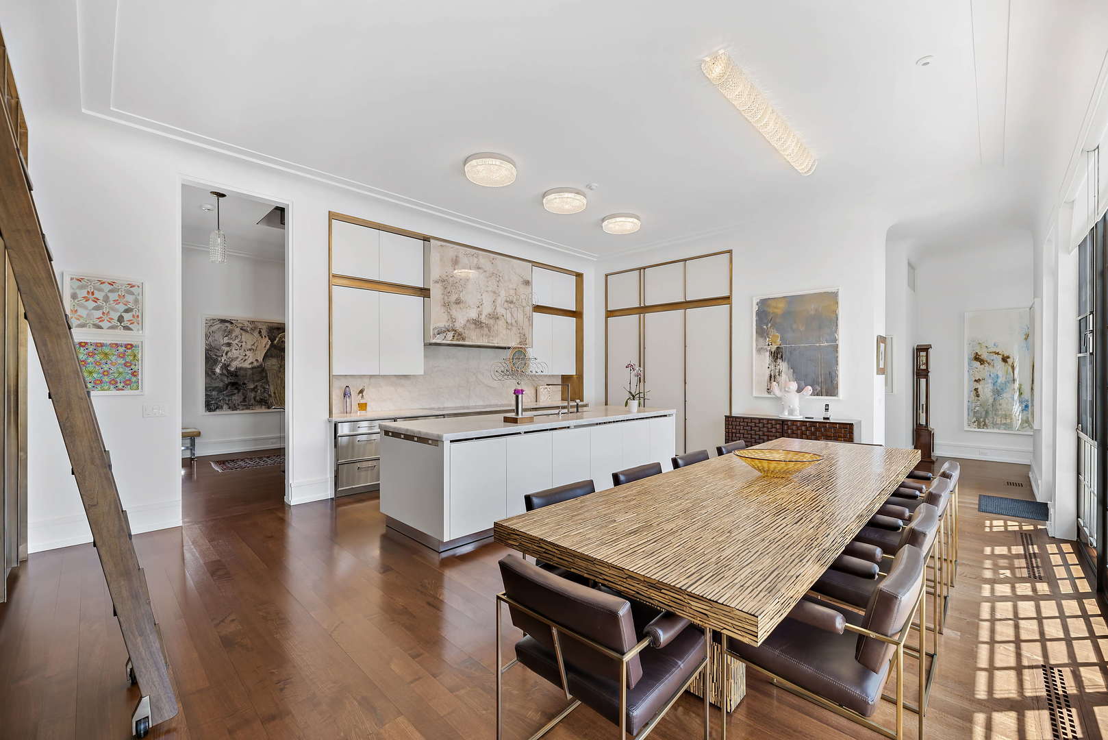 930 Lake Road Lake Forest, IL 60045 - Photo 14 of 51 a large kitchen with a table and chairs in it