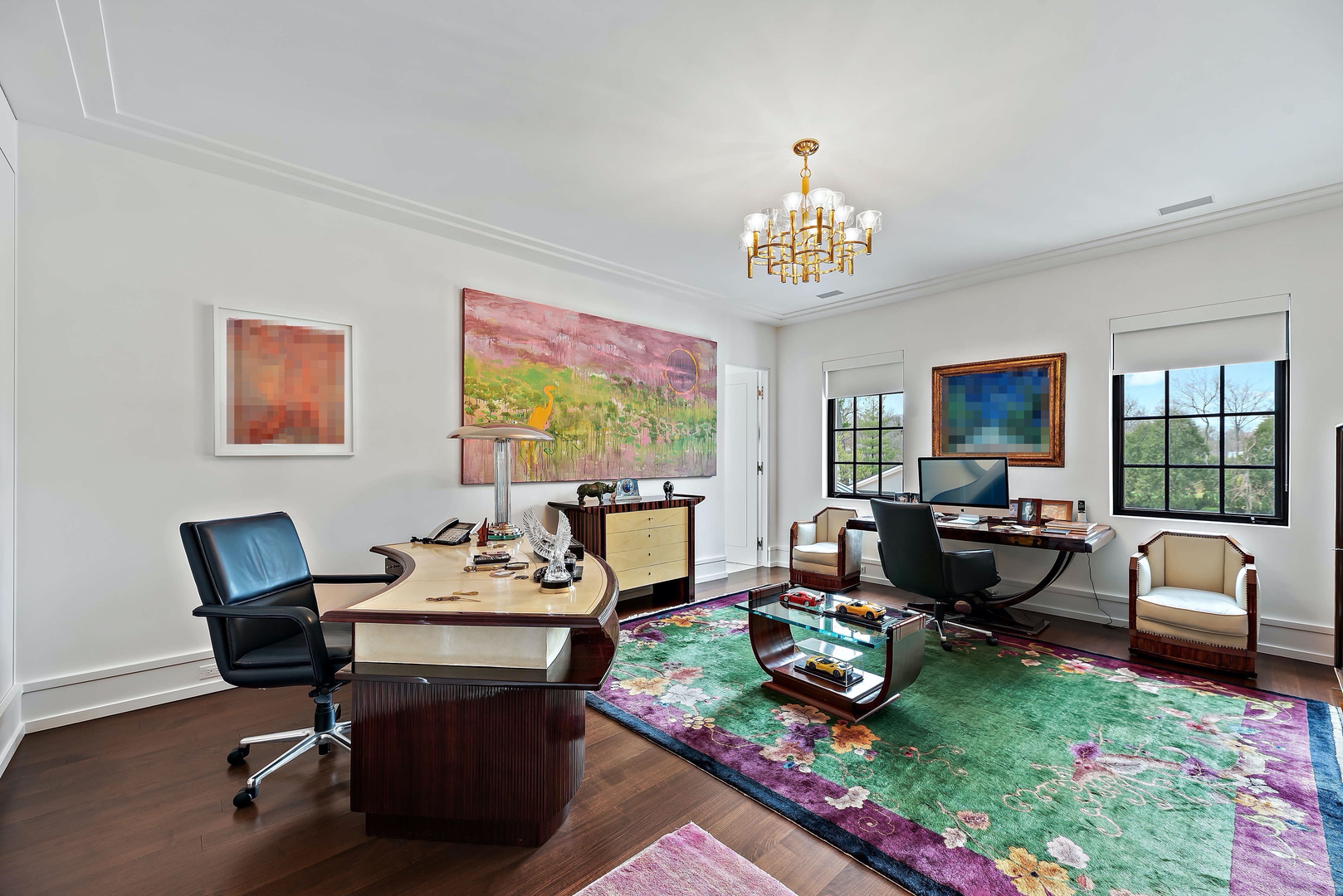930 Lake Road Lake Forest, IL 60045 - Photo 21 of 51 a living room with furniture and a chandelier