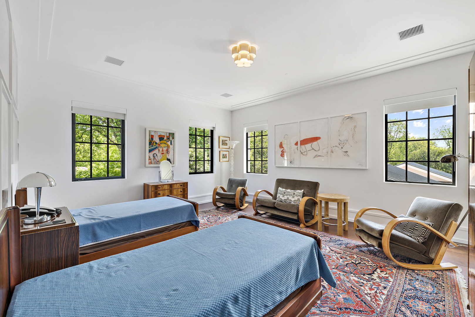 930 Lake Road Lake Forest, IL 60045 - Photo 25 of 51 a bedroom with a bed and a couch