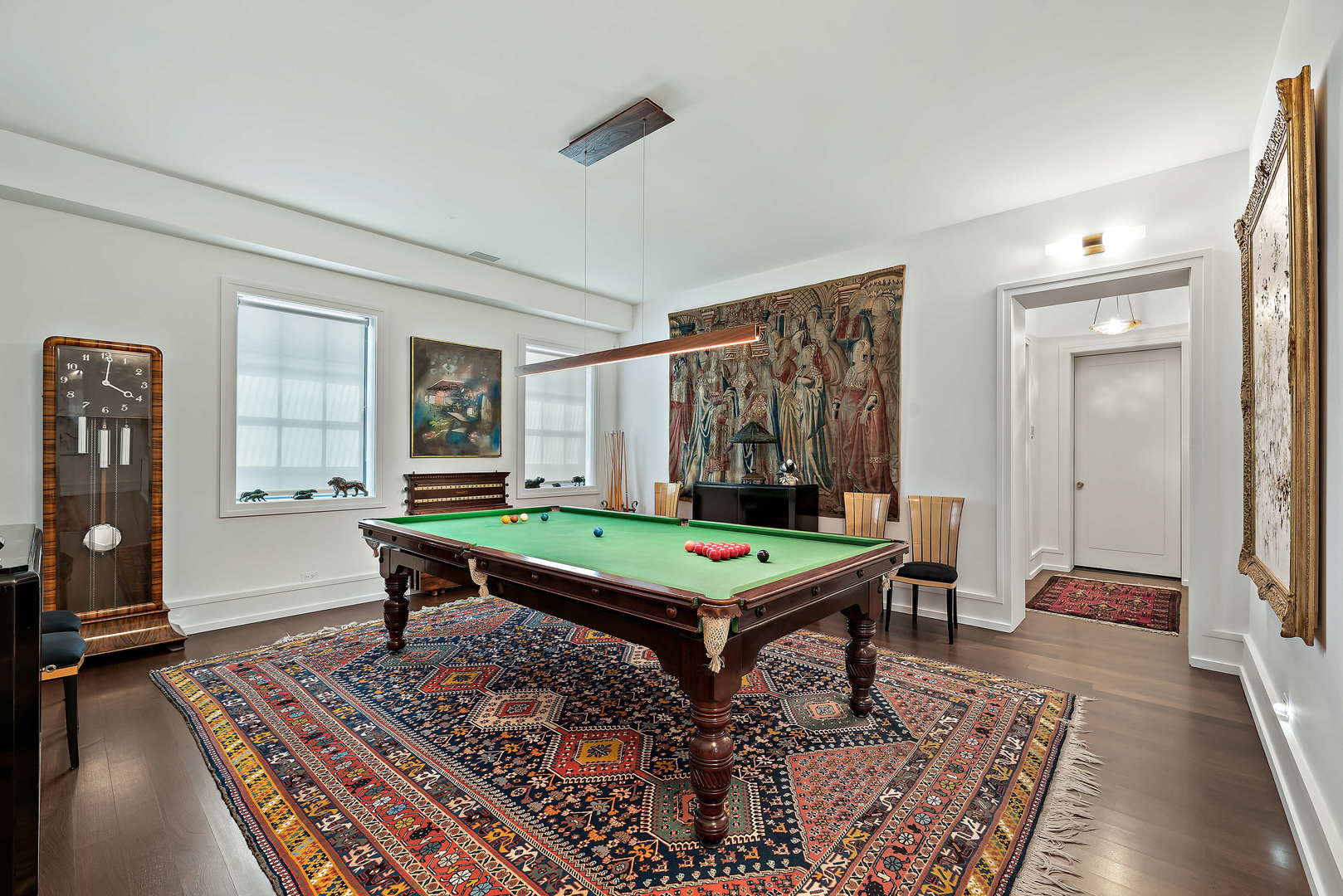 930 Lake Road Lake Forest, IL 60045 - Photo 33 of 51 a room with furniture pool table and windows