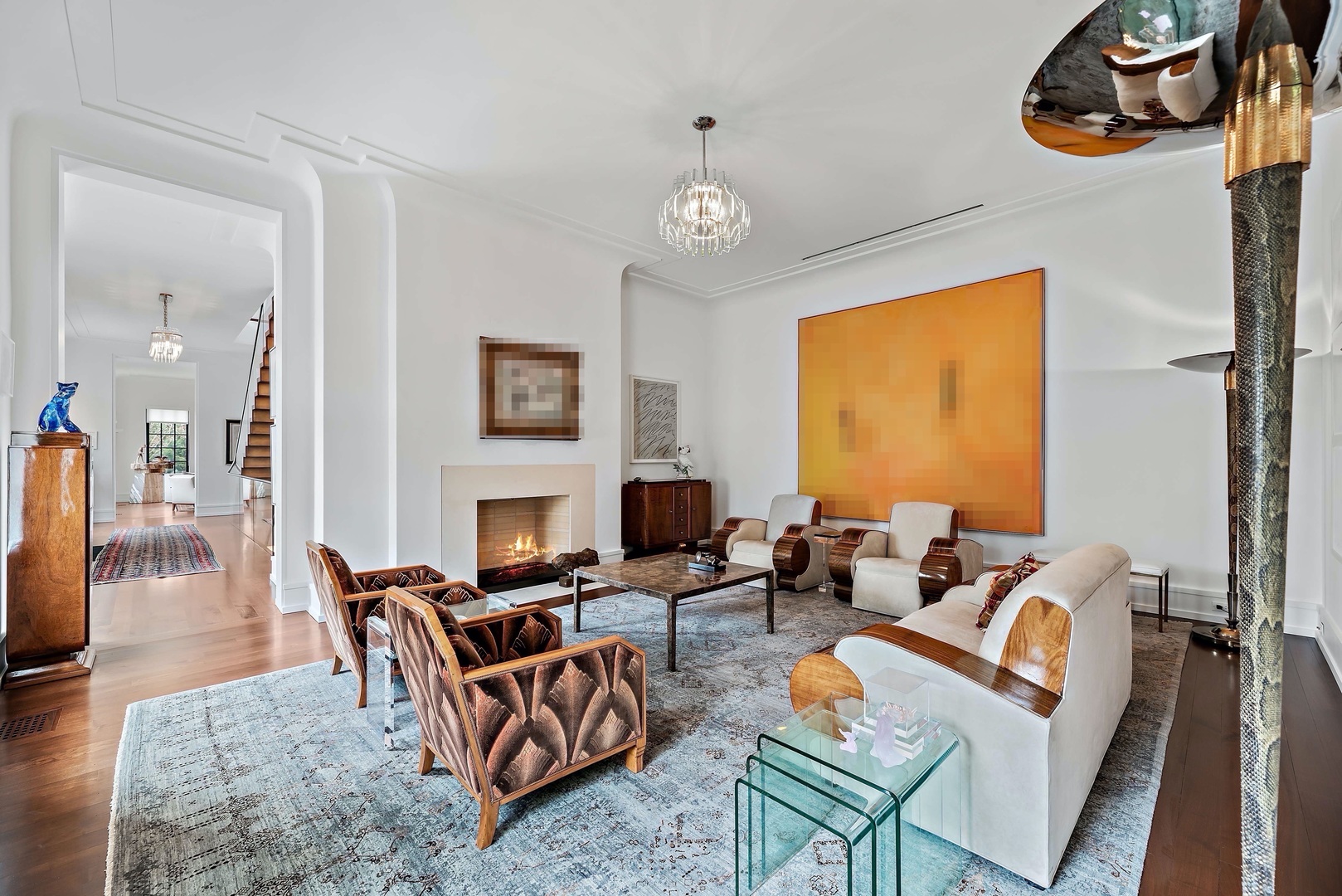 930 Lake Road Lake Forest, IL 60045 - Photo 5 of 51 a living room with furniture a fireplace and a flat screen tv