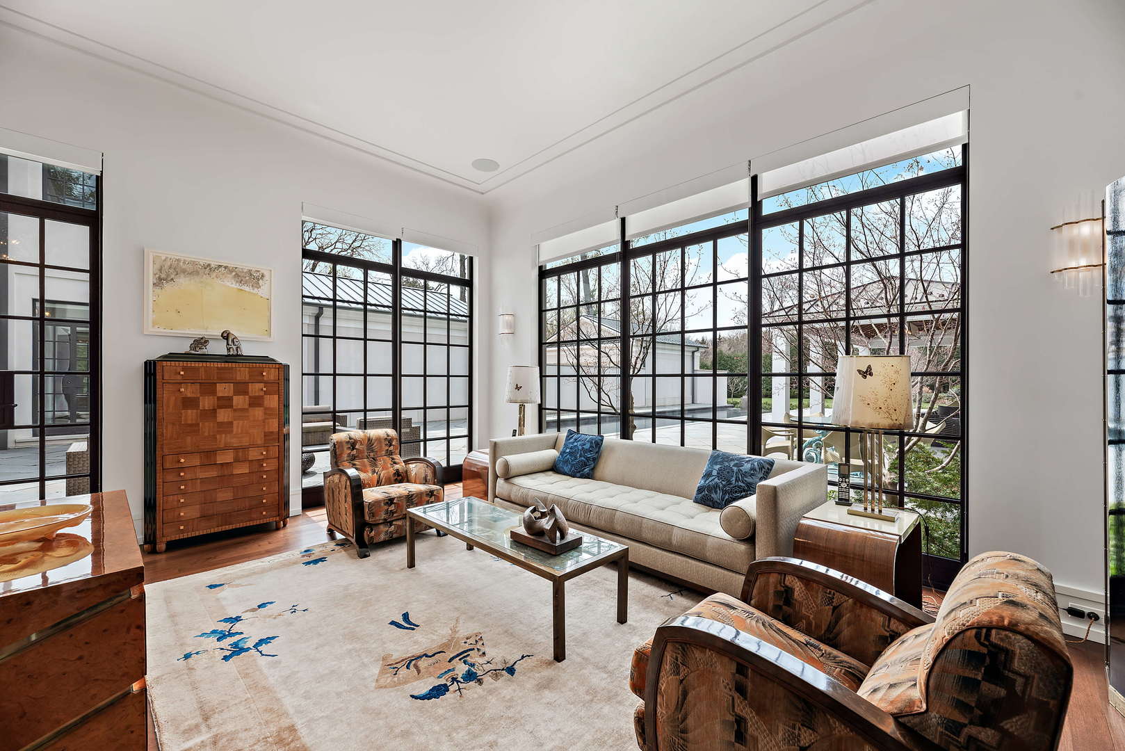 930 Lake Road Lake Forest, IL 60045 - Photo 8 of 51 a living room with furniture and a large window