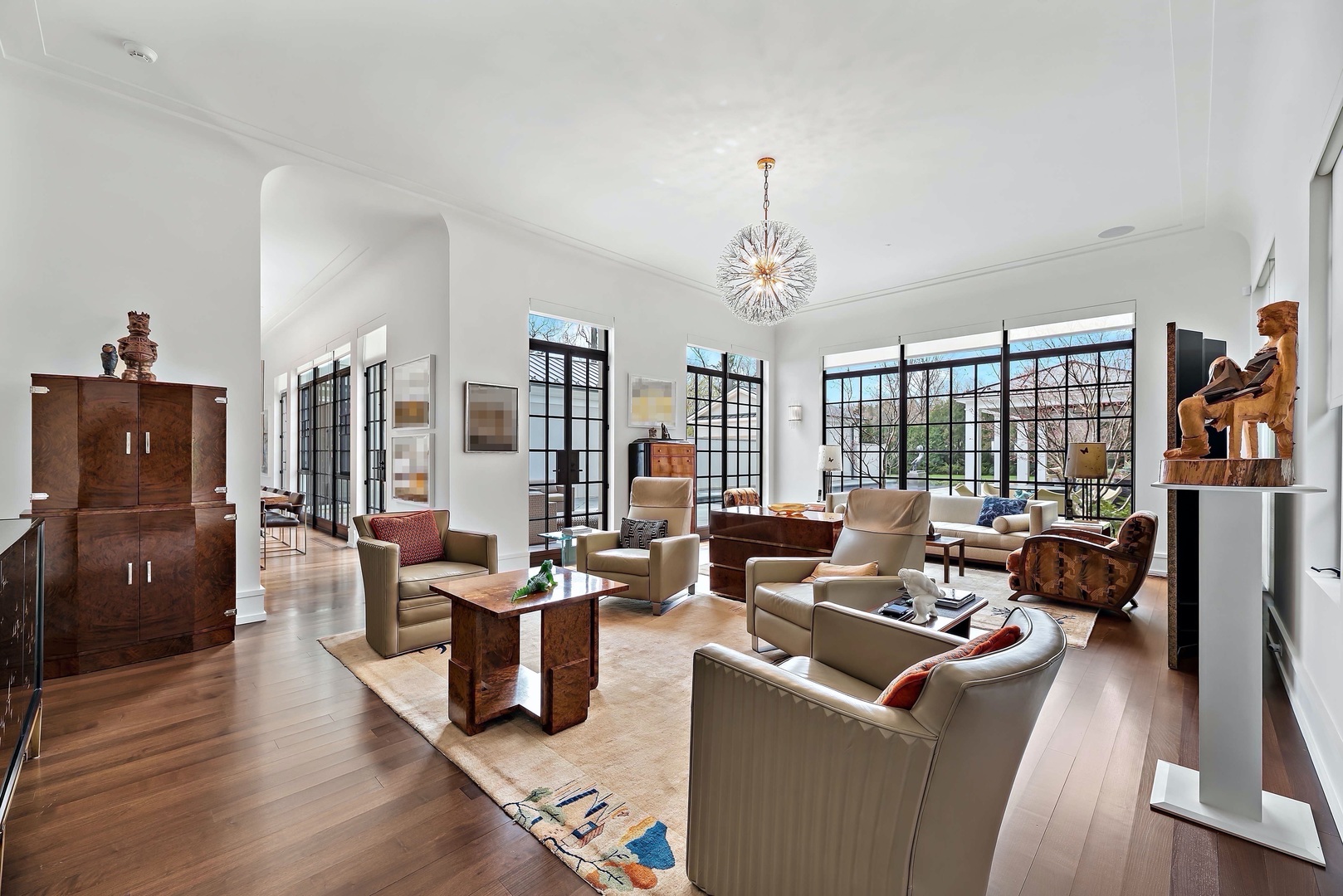 930 Lake Road Lake Forest, IL 60045 - Photo 9 of 51 a living room with furniture large window and wooden floor