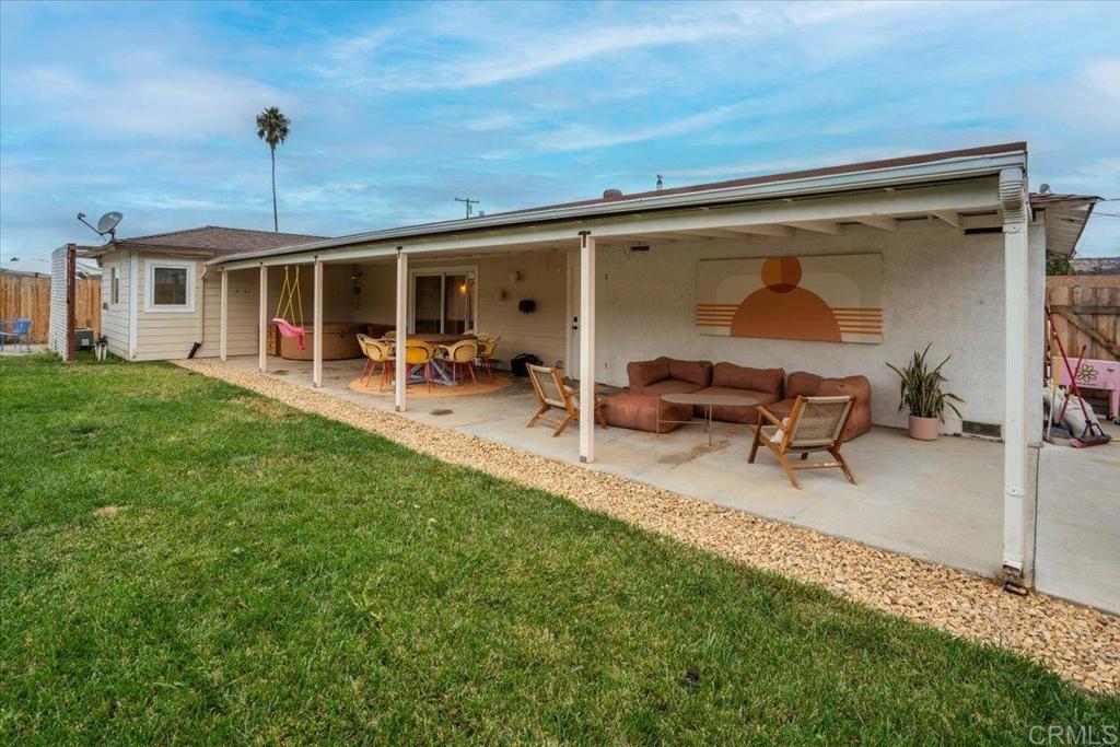 14539 Kennebunk Street Poway, CA 92064 - Photo 19 of 26 a view of a backyard with furniture