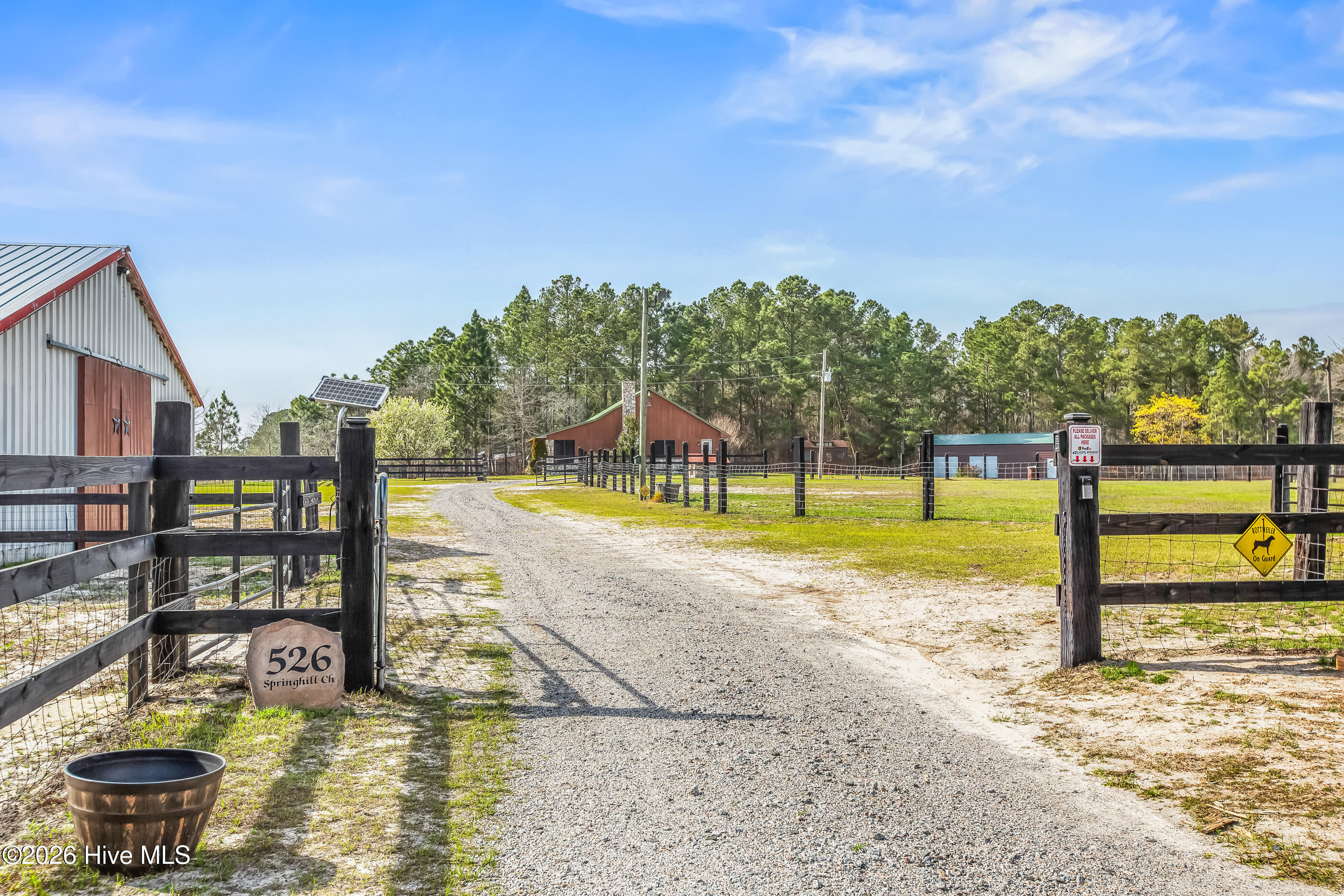 526 Springhill Church Road Hamlet, NC 28345 - Photo 56 of 82 Automatic gated entrance