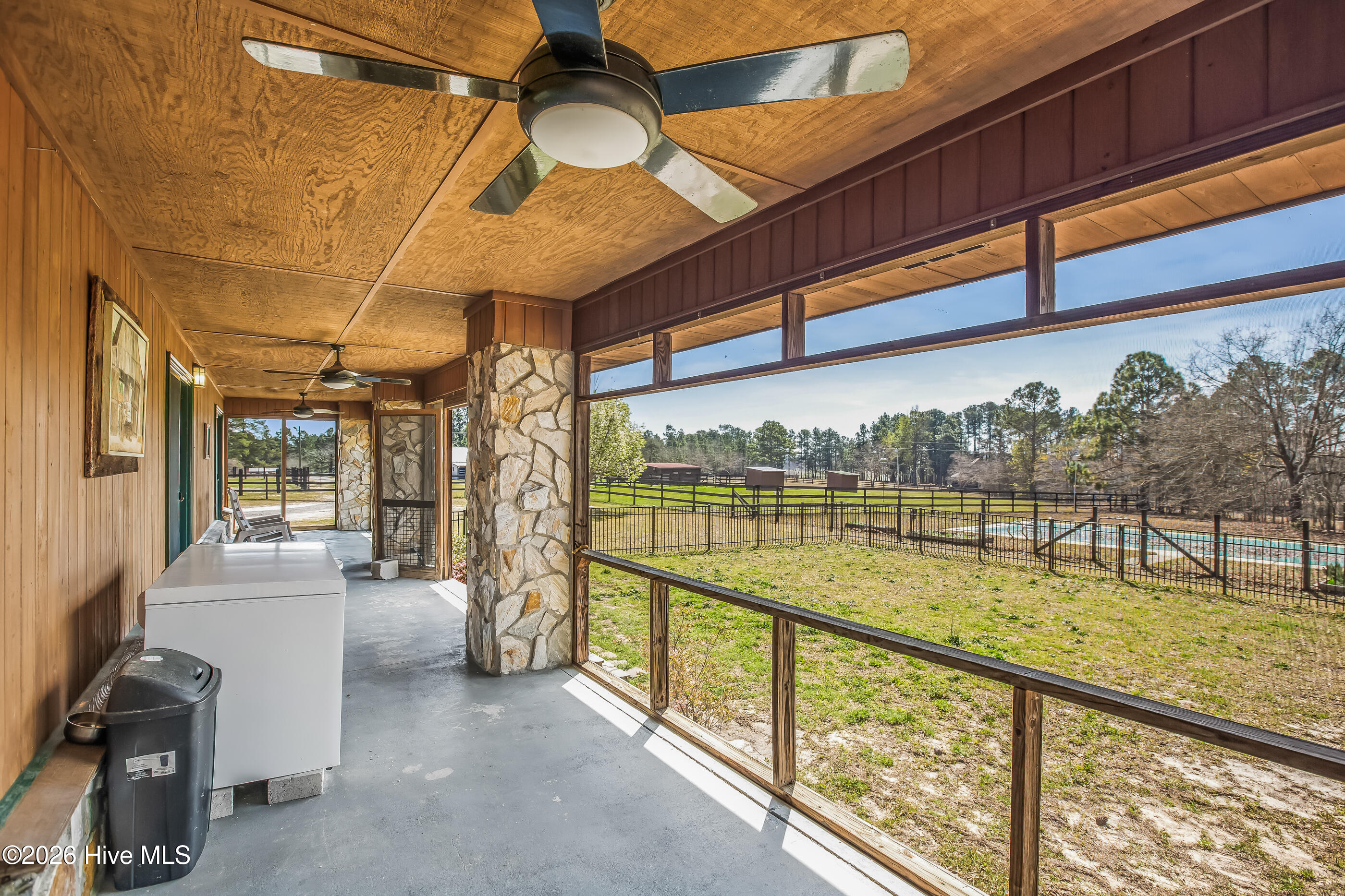 526 Springhill Church Road Hamlet, NC 28345 - Photo 6 of 82 spacious screened porch