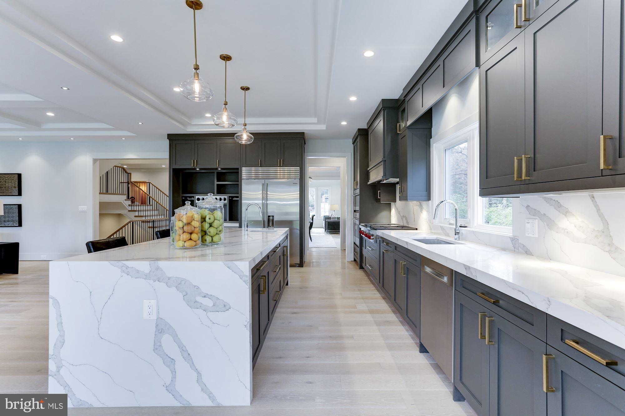 1823 Beulah Road Vienna, VA 22182 - Photo 25 of 70 Gorgeous quartz waterfall counters and backsplash
