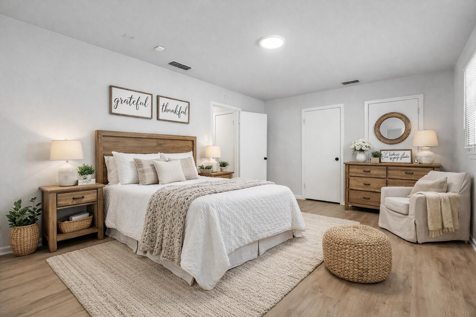 3405 46th Street Lubbock, TX 79413 - Photo 22 of 34 Cozy farmhouse bedroom with rustic charm