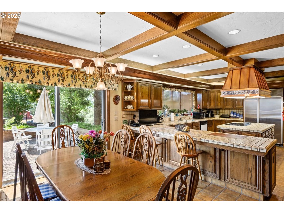 331 Metz Hill Road Oakland, OR 97462 - Photo 26 of 47 a view of a dining room with furniture window and outside view