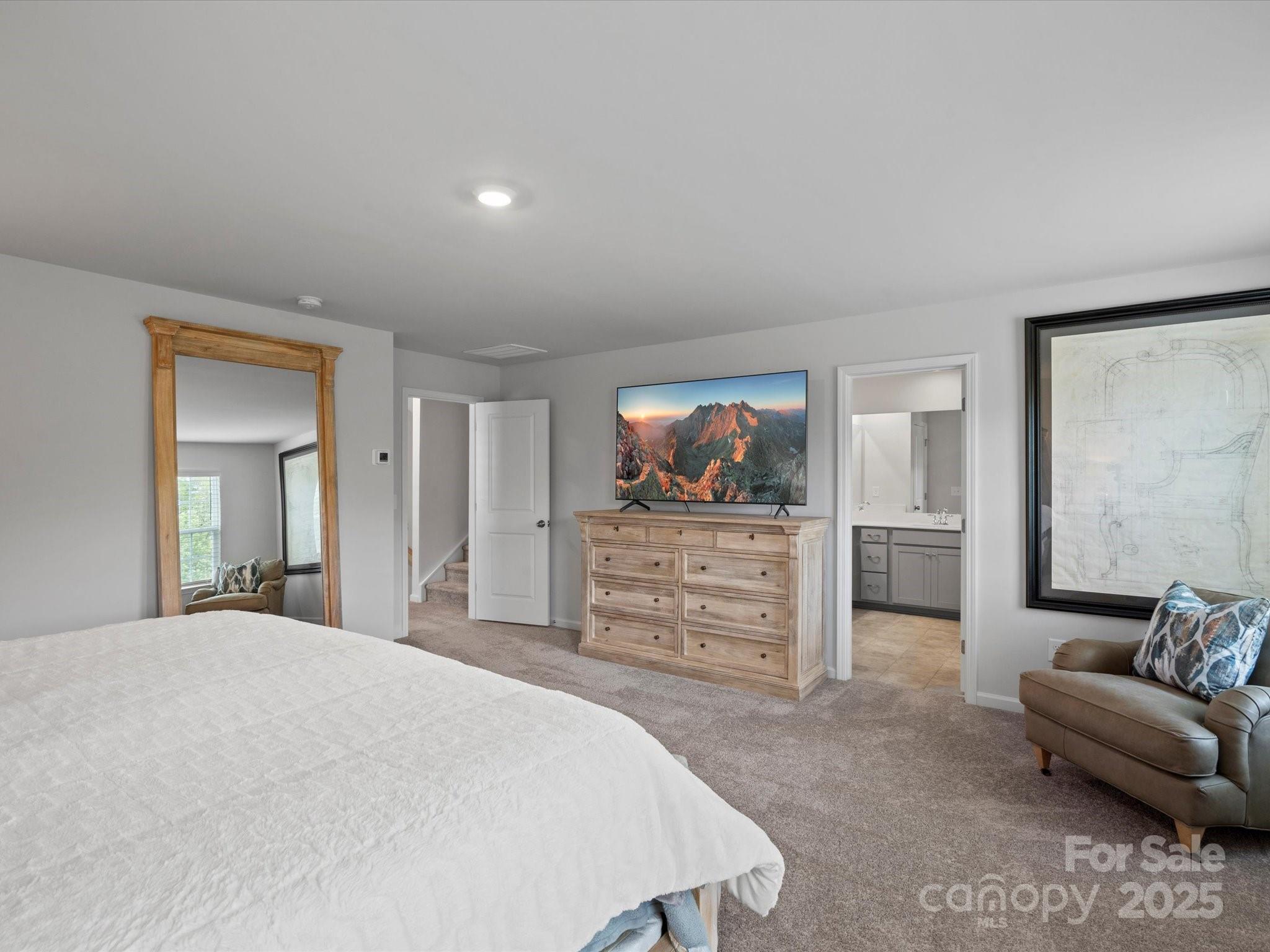 5581 Soft Shell Drive Lancaster, SC 29720 - Photo 28 of 48 a bedroom with furniture and a flat screen tv
