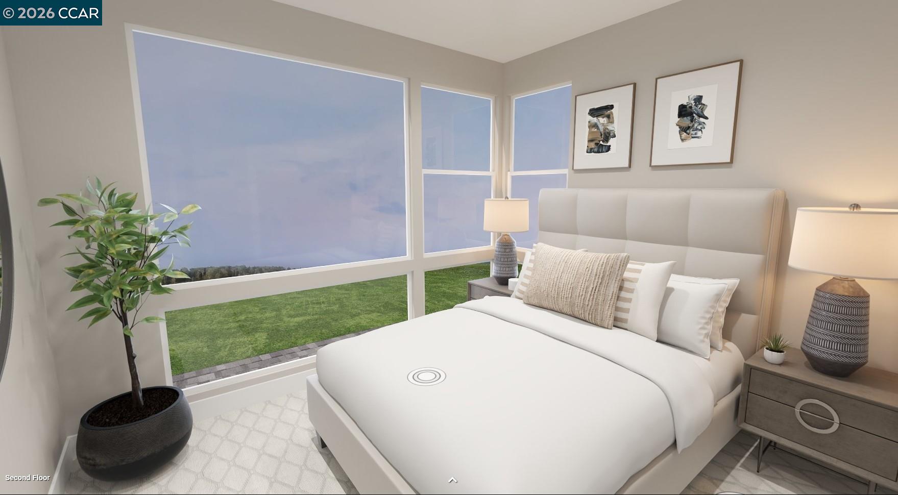 646 South Main Street Milpitas, CA 95035 - Photo 6 of 17 a bed room with a bed and a potted plant