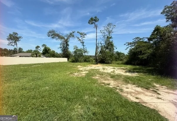 a view of an outdoor space and a yard