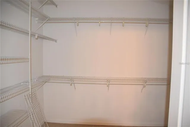 a close view of closet
