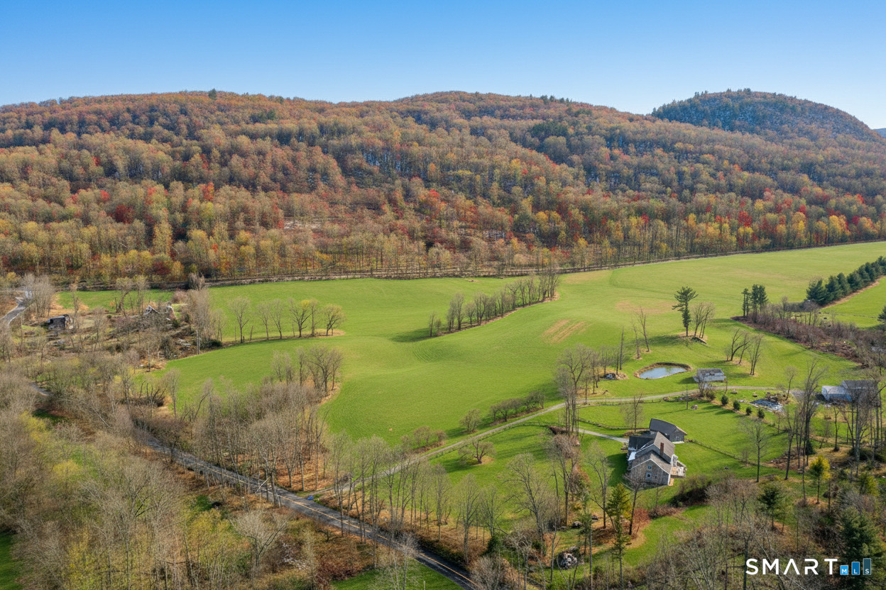 180 River Road Hamden, CT 06518 - Photo 6 of 28 Front Yard - Fall View of Sleeping Giant and Polo Field