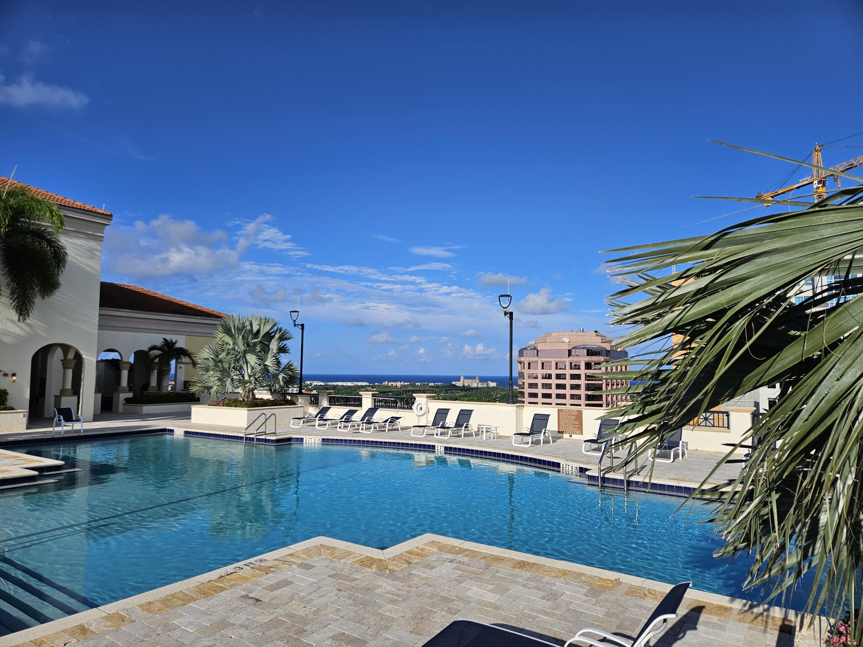 801 South Olive Avenue, Unit 711 West Palm Beach, FL 33401 - Photo 63 of 78 Heated Swimming Pool Ocean Views