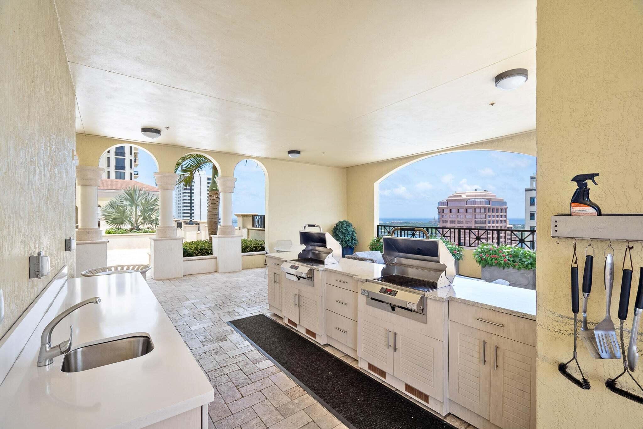 801 South Olive Avenue, Unit 711 West Palm Beach, FL 33401 - Photo 66 of 78 Ocean view grilling