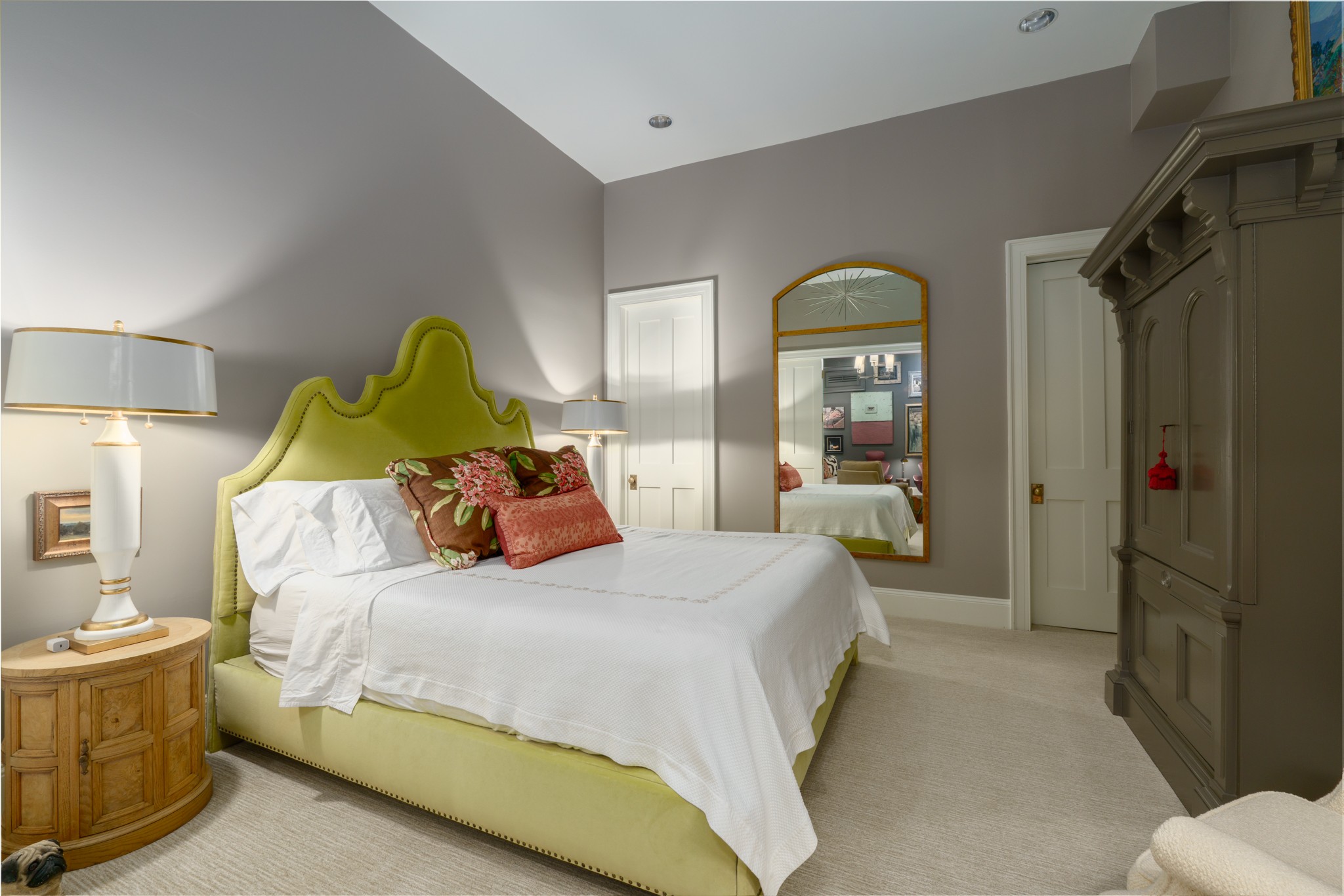 116 Church Street Franklin, TN 37064 - Photo 29 of 34 a bedroom with a bed and a mirror
