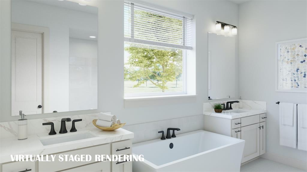 1948 Fennel Road Frisco, TX 75033 - Photo 8 of 15 Space and style combine to create this dream owner's bath! VIRTUALLY STAGED RENDERING