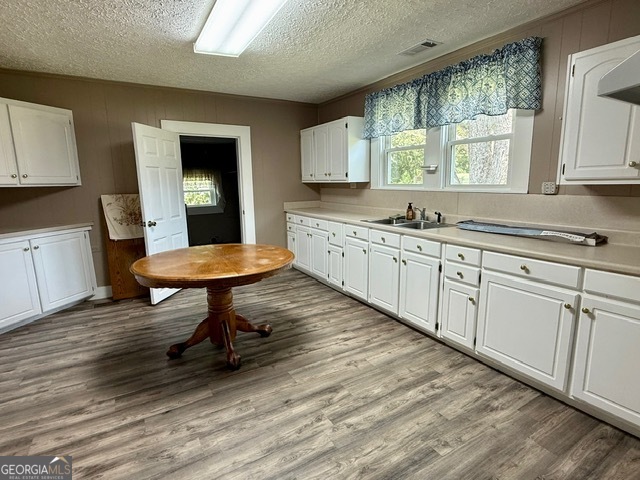 450 South Rountree Street Metter, GA 30439 - Photo 5 of 17 a kitchen with a sink cabinets and dining table chair