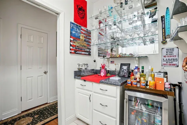 a view of back yard of the house