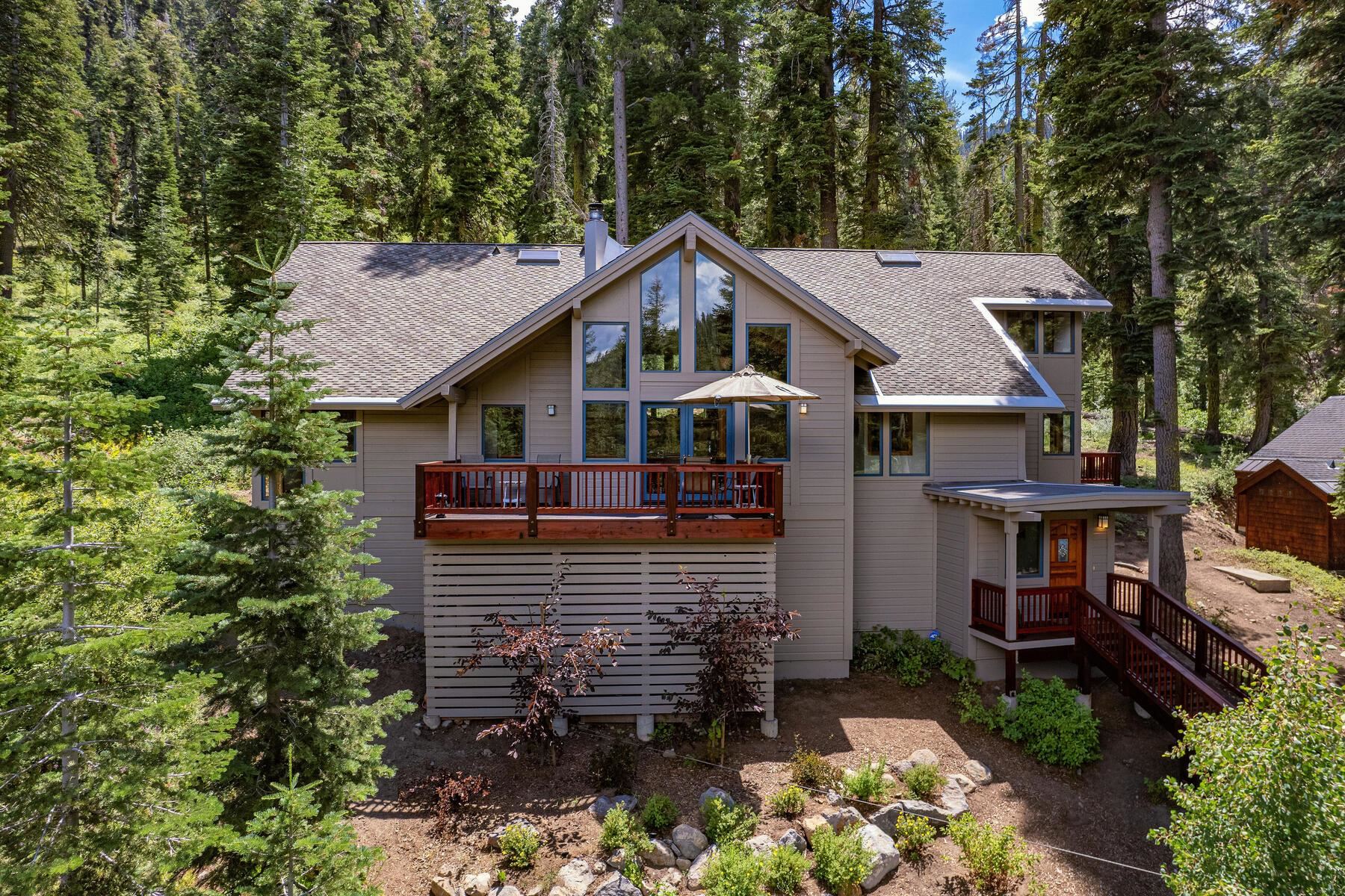 1141 Snow Crest Road Alpine Meadows, CA 96146 - Photo 2 of 27 a front view of a house with garden