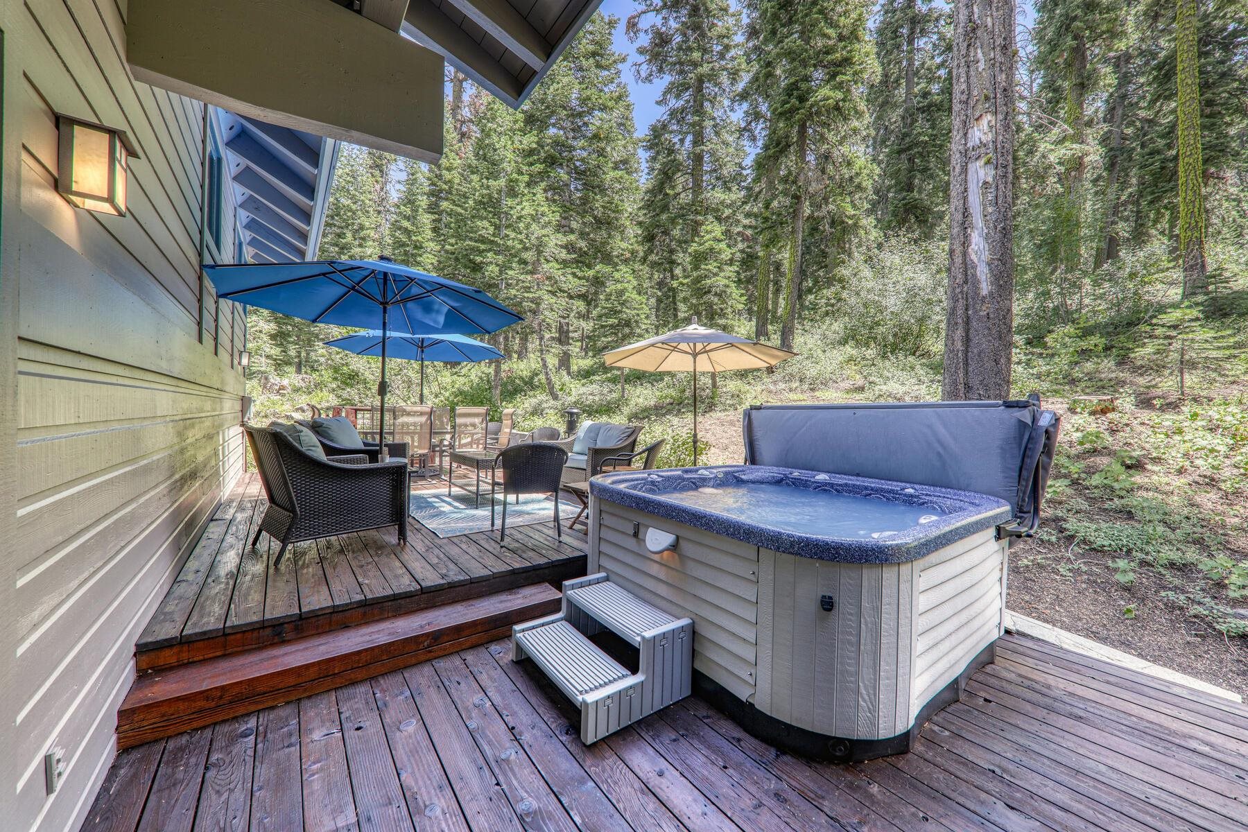 1141 Snow Crest Road Alpine Meadows, CA 96146 - Photo 8 of 27 a view of a patio with wooden floor and yard