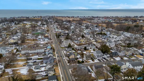 an aerial view of a city