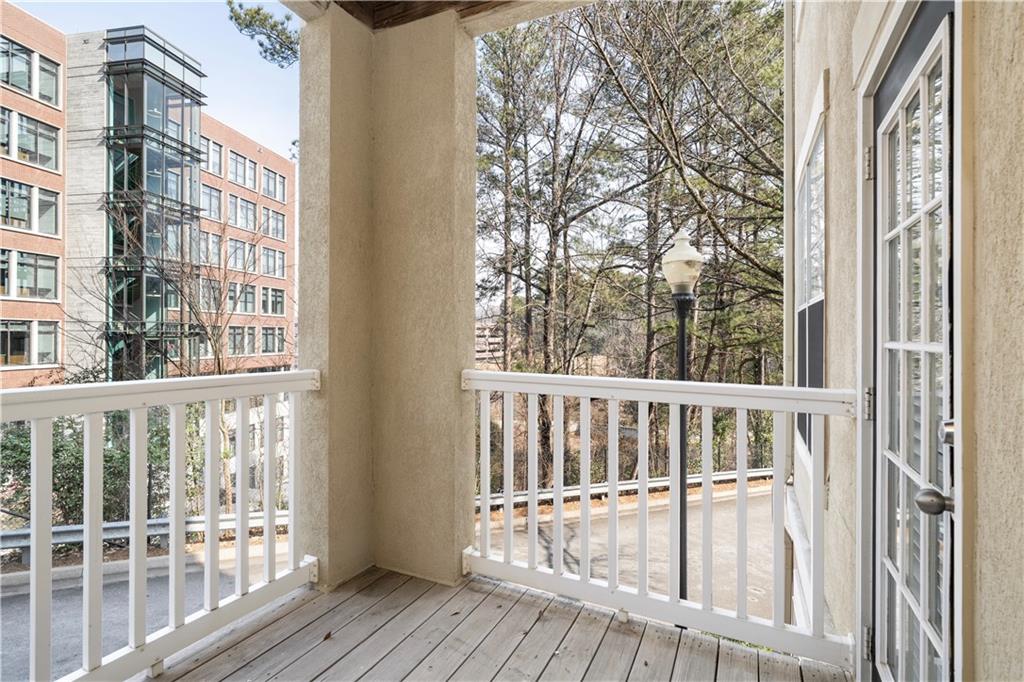 4102 Westchester Ridge Northeast Atlanta, GA 30329 - Photo 20 of 39 a view of wooden balcony
