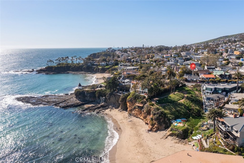 856 Cliff Drive Laguna Beach, CA 92651 - Photo 26 of 28 an aerial view of a houses with a yard