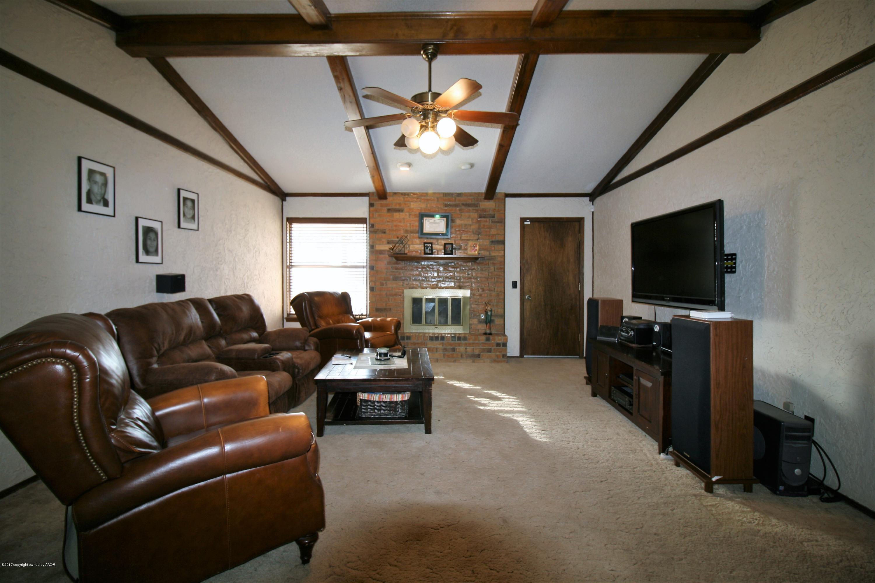 5710 South Milam Street Amarillo, TX 79110 - Photo 3 of 21 a living room with furniture and a flat screen tv