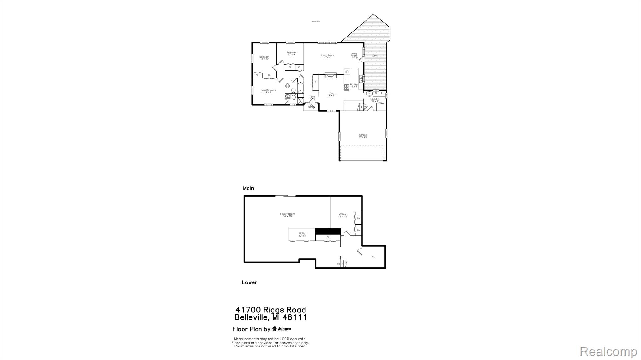 41700 Riggs Road Belleville, MI 48111 - Photo 47 of 47 Combined Floorplan