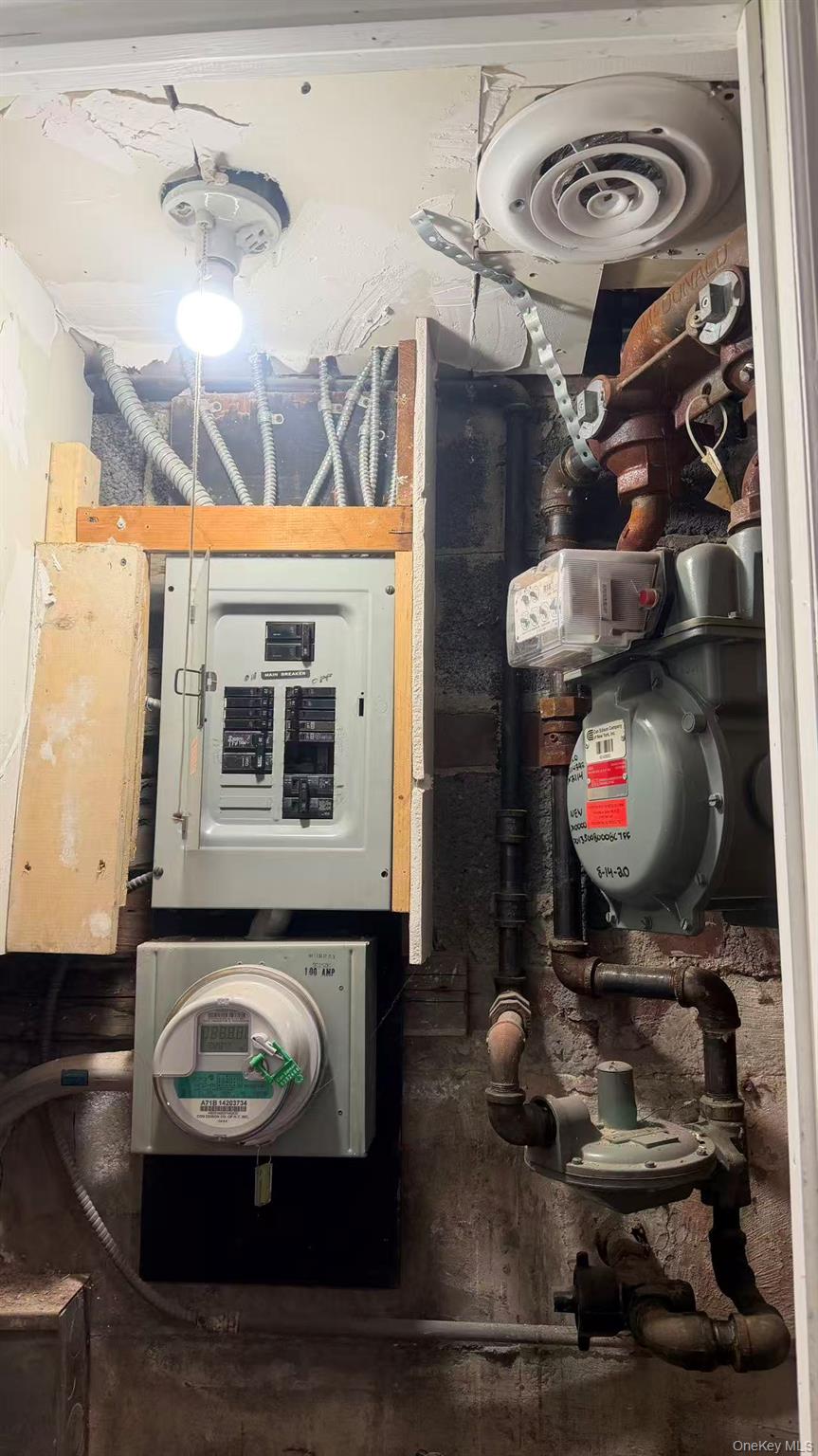 148-49 58th Road Queens, NY 11355 - Photo 9 of 10 a living room with furniture and a fireplace