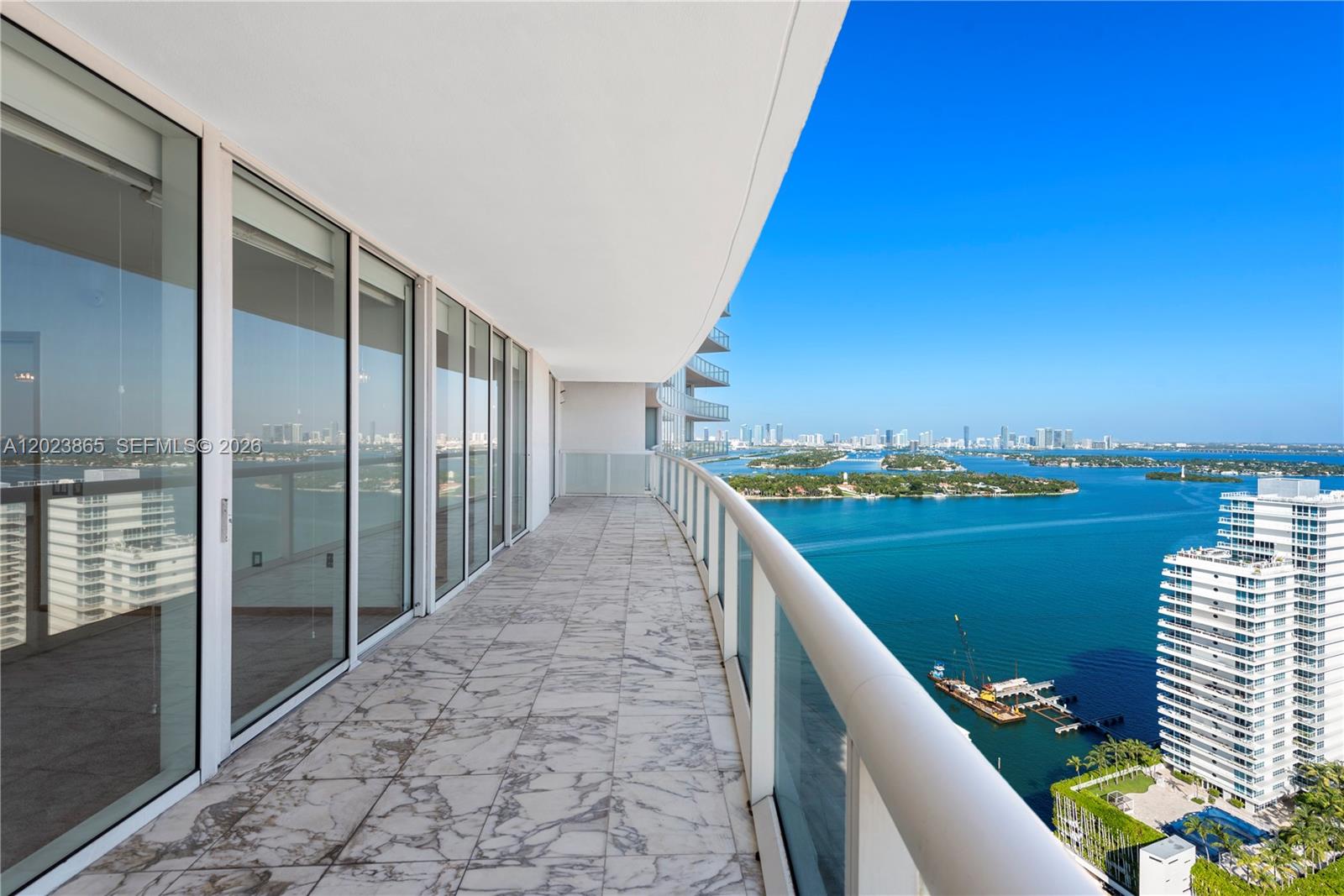450 Alton Road, Unit 3206 Miami Beach, FL 33139 - Photo 20 of 25 a view of balcony with city view