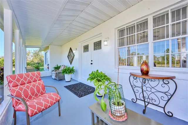 a outdoor living area with furniture